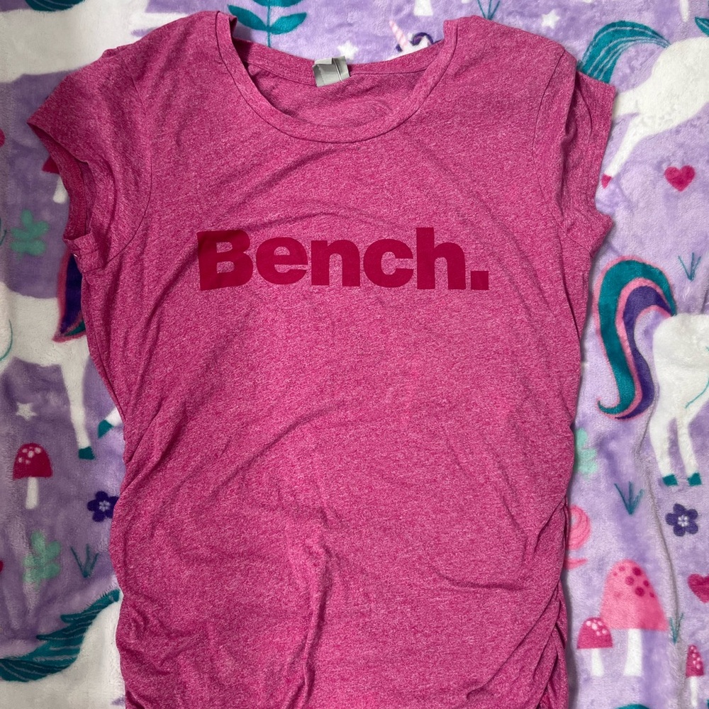 Bench Pink Short Sleeve Tee with Crew Neck